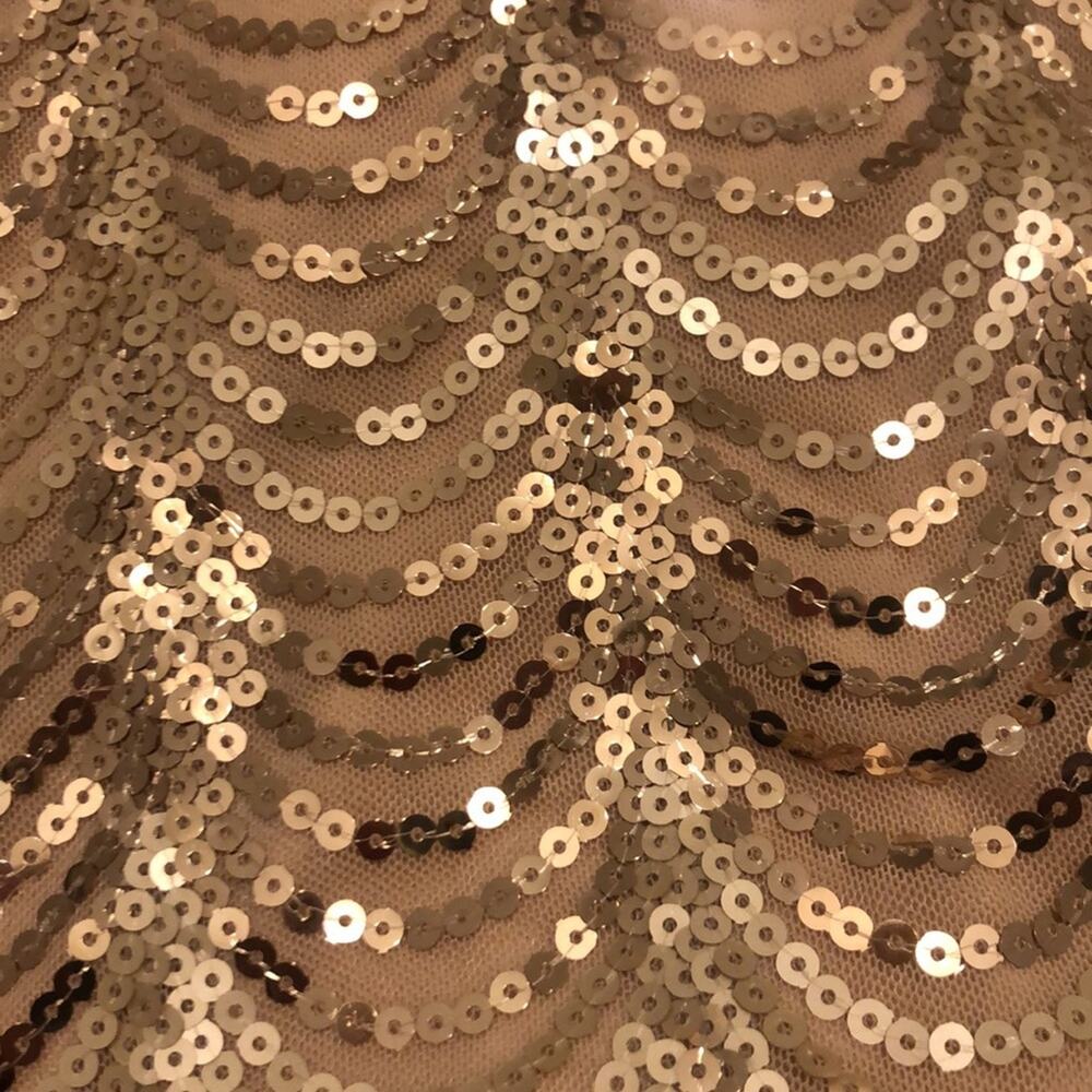 City Triangles Brand Size 5 NWT Rose Gold Sequin Short Party Dress NYE Holiday - Picture 4 of 4